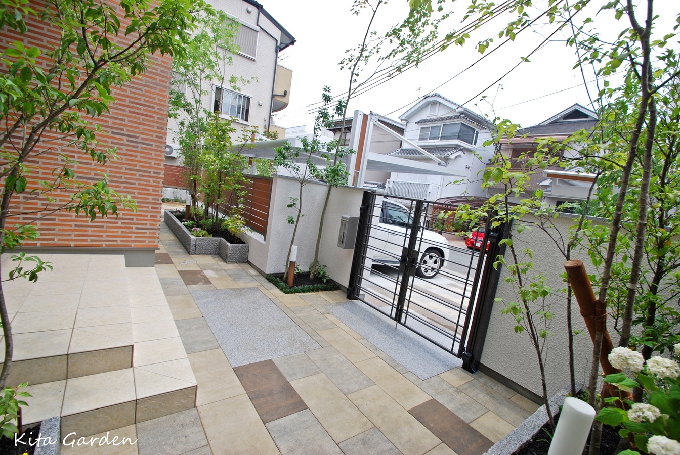 尼崎市の住友林業の住宅で施工した外構
