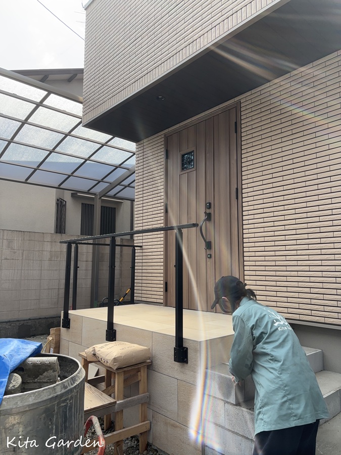 伊丹市での新築外構工事