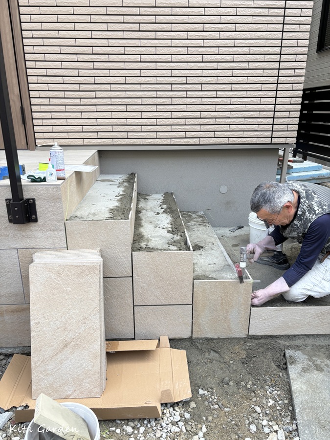 伊丹市の新築エクステリア工事