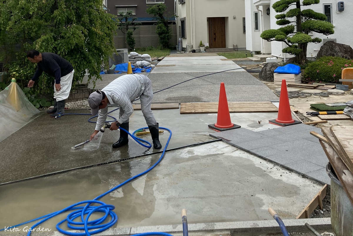 洗い出し土間工事