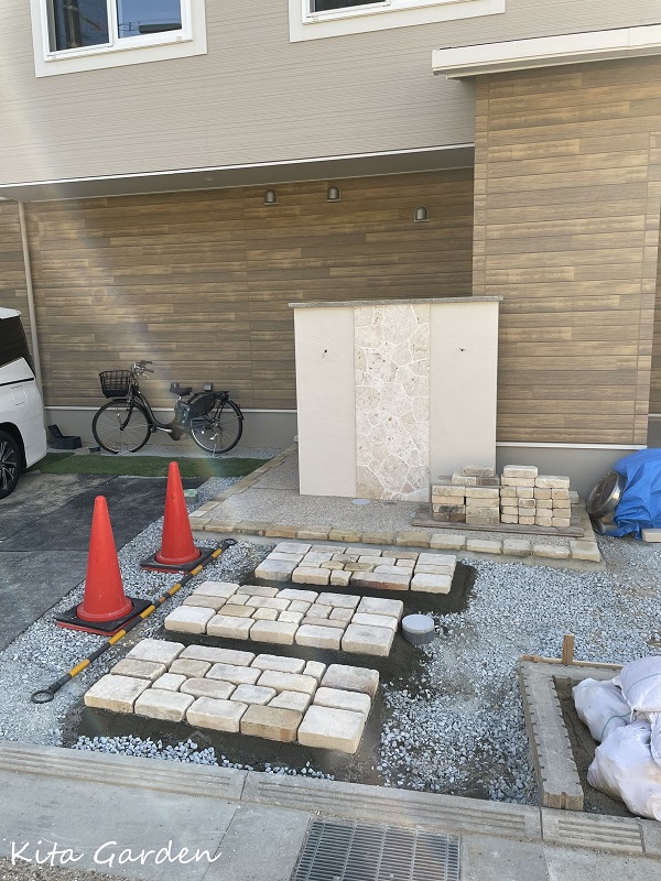 宝塚市の新築外構工事
