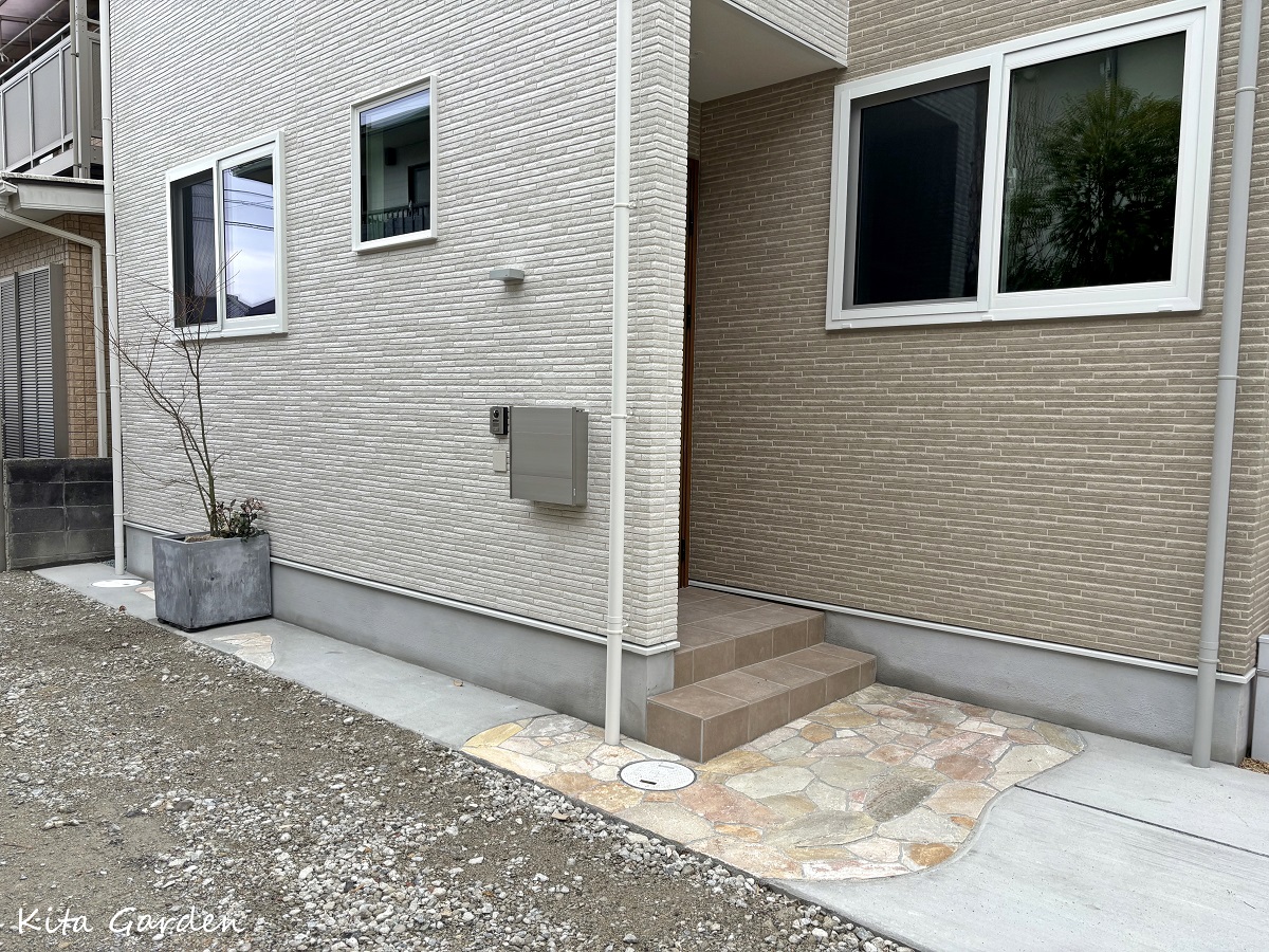 伊丹市の新築外構の施工事例