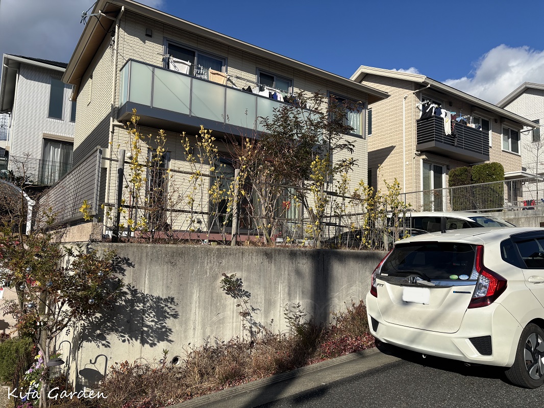 宝塚市の外構の植栽リフォーム工事