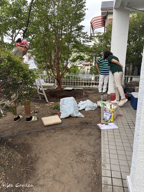 三田市の庭リフォーム工事