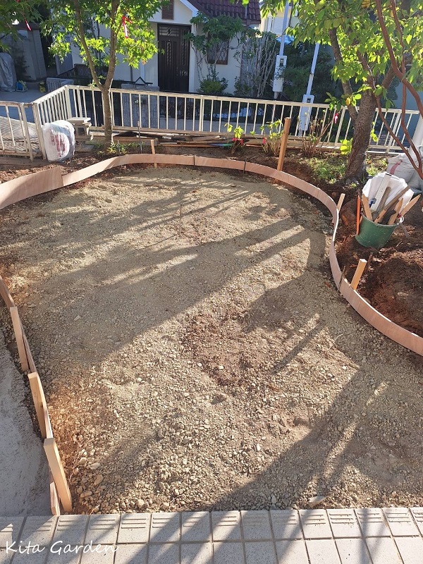 三田市の庭リフォーム工事