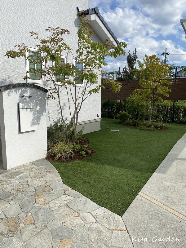 伊丹市の庭の植栽リフォーム工事