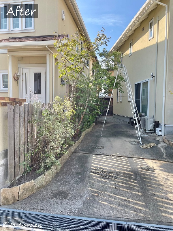 加古川市の庭のメンテナンス