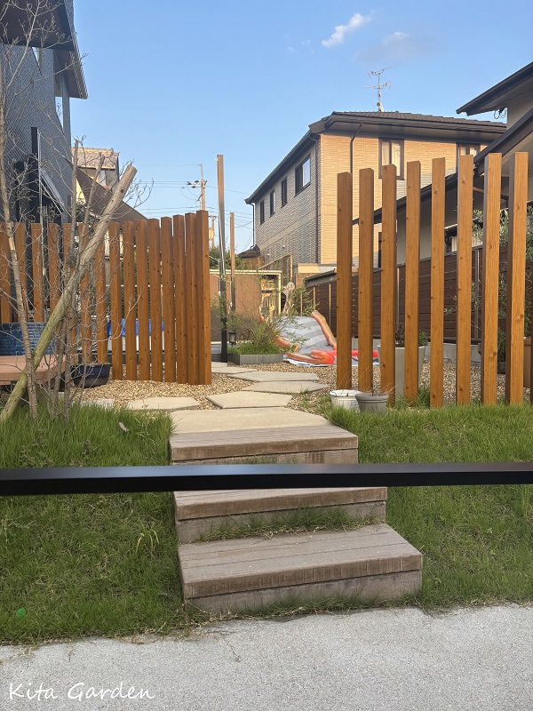 川西市で施工したお庭