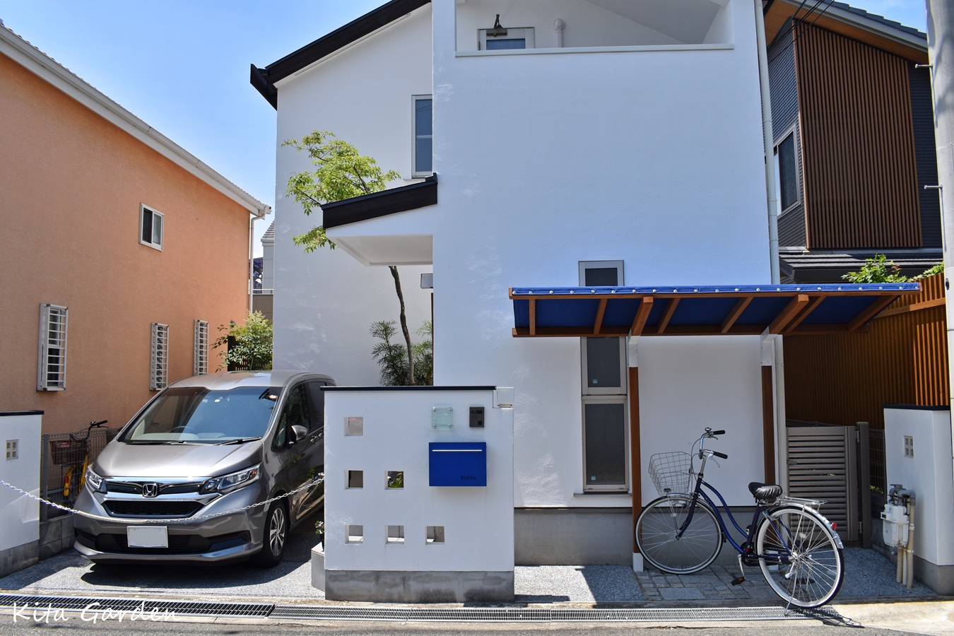 伊丹市で後付け設置したサイクルポート