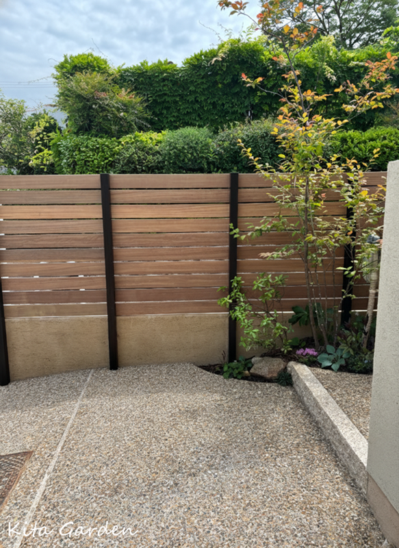 吹田市クローズ外構の目隠しフェンス