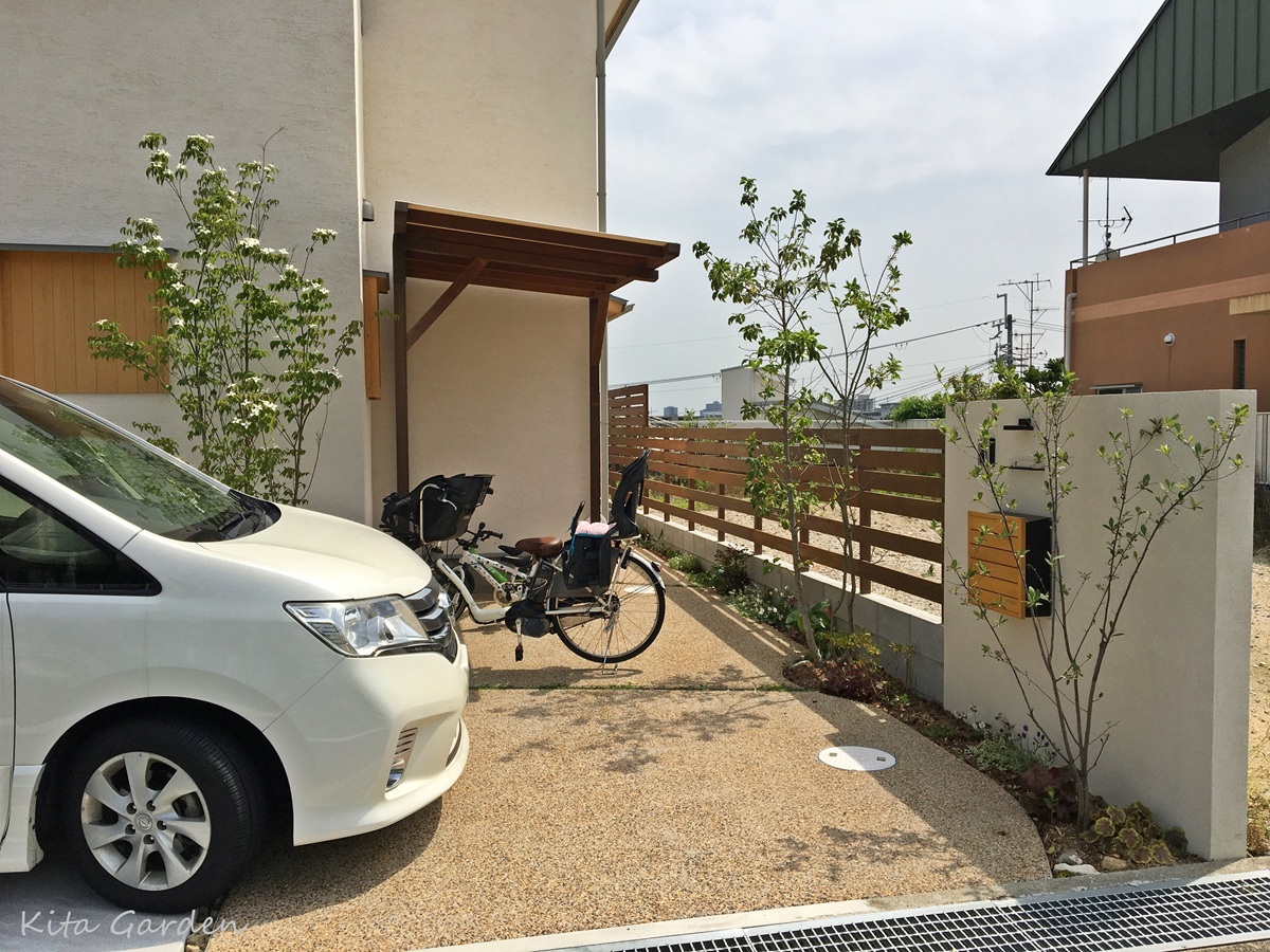 西宮市のナチュラルが外構と植栽