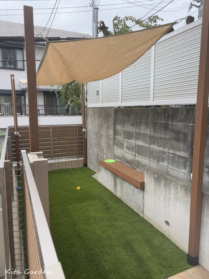 吹田市狭いスペースの庭リフォーム工事