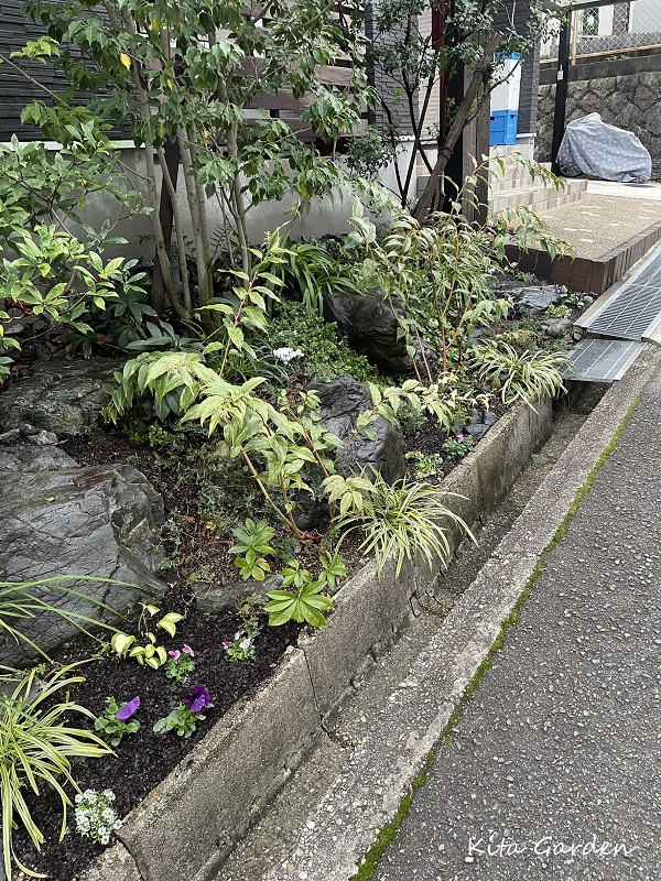 高槻市のお庭のメンテナンス工事