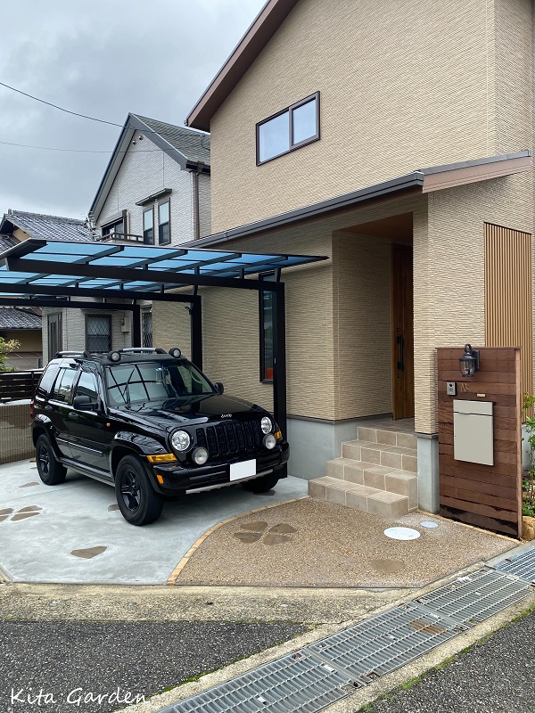 おしゃれな外構駐車場デザイン