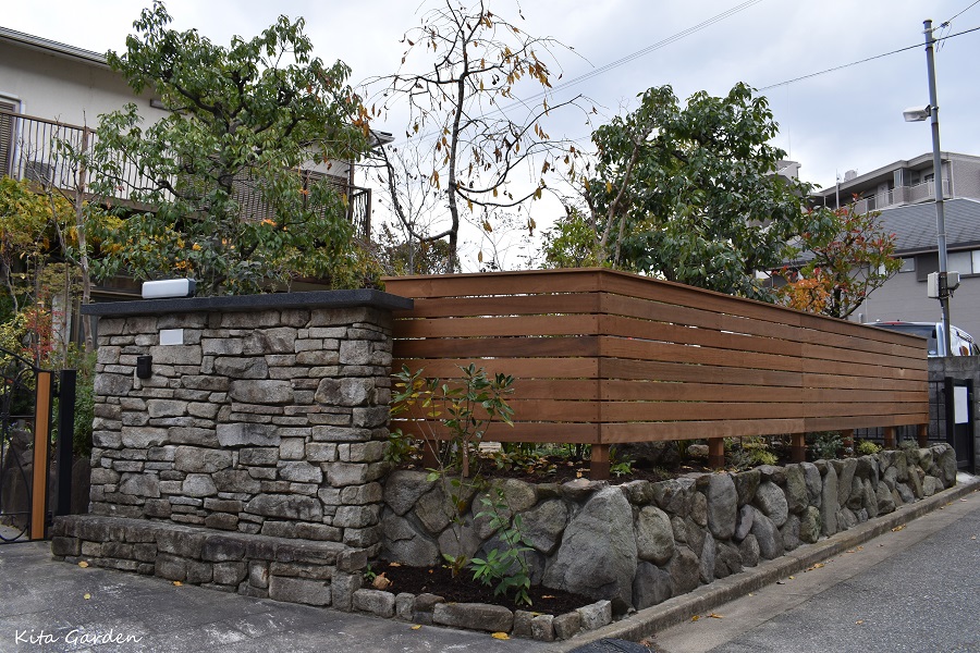 宝塚市生垣からフェンスへリフォーム工事