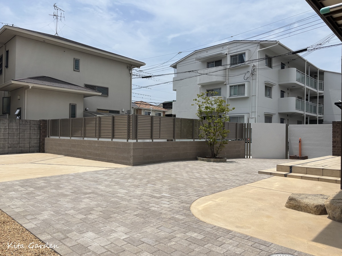 伊丹市の庭と外構リフォーム工事