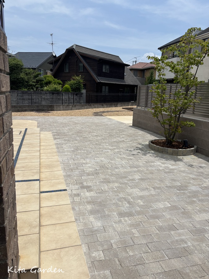 伊丹市の広い庭のリフォーム施工事例