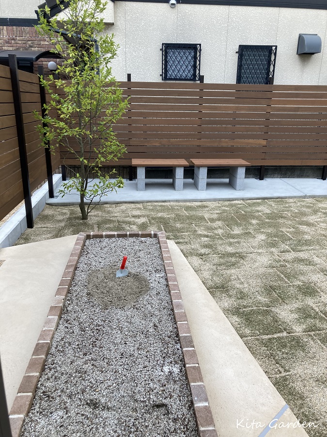 オガタマポートワインを植えた庭
