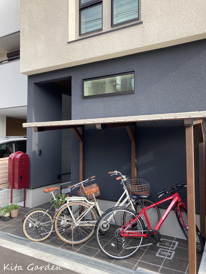 おしゃれな自転車置き場